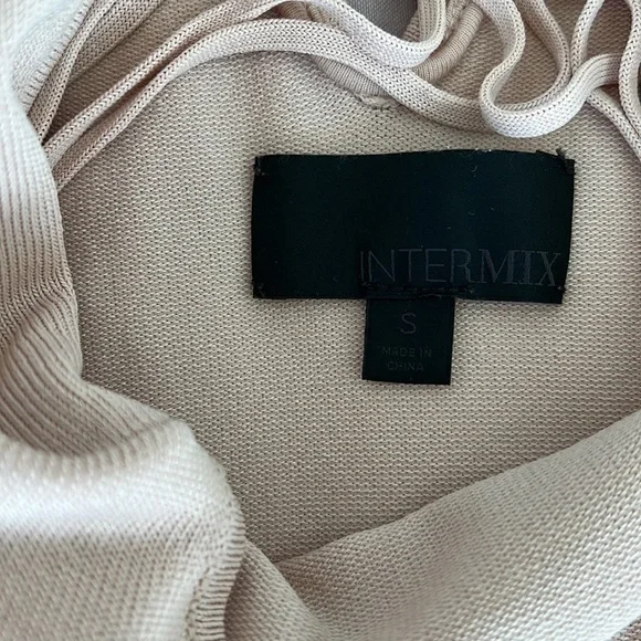 Intermix size small nude long sleeved thong bodysuit - Picture 4 of 5